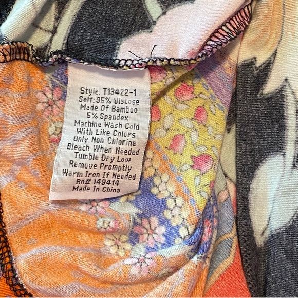 Johnny Was Bamboo t Shirt Sz Small Swing style - Picture 5 of 9